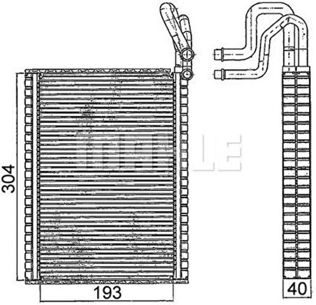 Mahle-Knecht-Behr AE116000S Evaporator BMW E70 E71 E72 F15 F15 64116806555