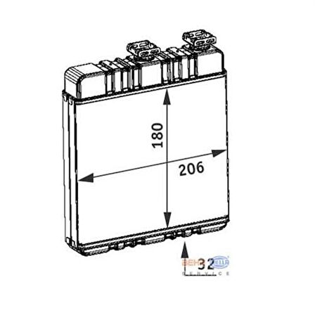 Mahle-Knecht-Behr AH76000P Kalorifer Radyatörü Behr Tipi Astra G Zafira A 1618142