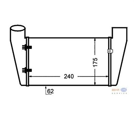 Mahle-Knecht-Behr CI130000S Turbo Radyatörü Intercooler Passat A4 A6 1.8T 1.9TDI 00-04 058145805G