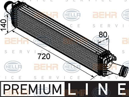 Mahle-Knecht-Behr CI169000P Turbo Radyatörü 720x134x76 Audi A4 A5 A6 A7 A8 Q5 2.7TDI 3.0TDI 08- 8K0145805AC
