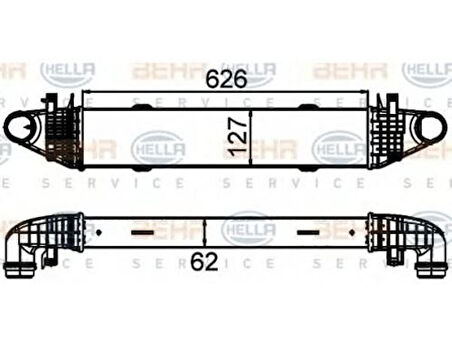 Mahle-Knecht-Behr CI428000S Turbosarj Radyatörü W204 07-14 S204 07-14 C204 11-W212 09-15 C207 10-16 A207 10-15 A2045000000