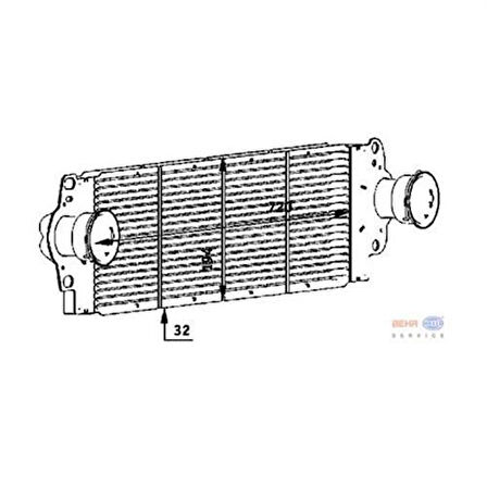 Mahle-Knecht-Behr CI80000P Turbo Radyatörü Transporter T5 T6 1.9 2.5TDI AXB AXC AXD AXE CAAA CAAB CAAC Aad CAAE 03-14 7H0145804B