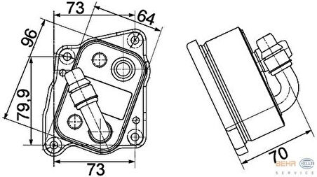 Mahle-Knecht-Behr CLC107000P Yağ Soğutucu BMW N40-43-46 E81 E46 E90 E91 E60 E83 E84 11427508967