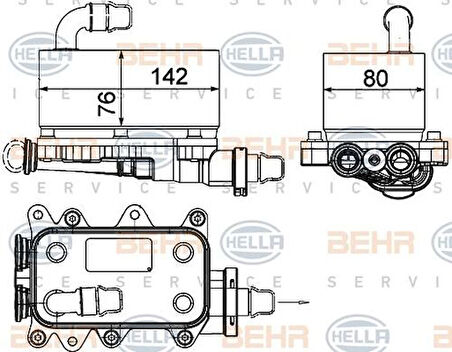 Mahle-Knecht-Behr CLC18000P Şanzıman Yağ Soğutucu Premium Line BMW M47N M57N E60 E63 E65 E66 E67 E82 17217803830