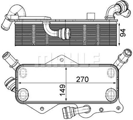 Mahle-Knecht-Behr CLC218000P Şanzıman Radyatörü Audi A6 15-18 A7 15-18 Q5 13-17 Phıdeon 17- 4G0317021AG