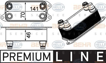 Mahle-Knecht-Behr CLC227000P Şanzıman Yağ Soğutucusu X218 12-17 W204 07-14 C218 11-17 W212 09-15 R172 11- 995002300