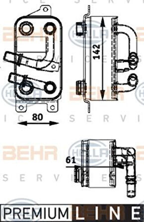 Mahle-Knecht-Behr CLC43000P Şanzıman Yağ Soğutucu Premium Line BMW E60 E65 M53 7507974