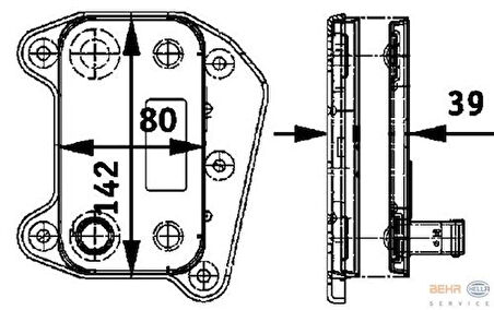 Mahle-Knecht-Behr CLC52000P Yağ Soğutucusu OM646 W203 00-07 Cl203 08-11 W204 07-09 W211 02-08 Viano W639 03-Vito W639 03-Sprinter 00-05 6111880301