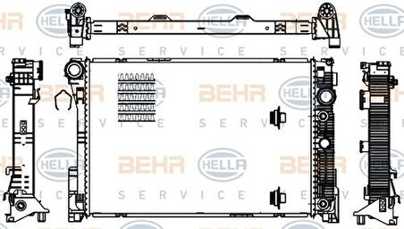 Mahle-Knecht-Behr CR1176000S Motor Su Radyatörü X204 08-15 W204 08-14 C218 11-17 W212 09-15 C207 10-15 2045003103