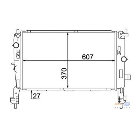 Mahle-Knecht-Behr CR1499000S Radyatör Meriva 1.7DTI AC Klimasız Mek 607X370X27 1300254