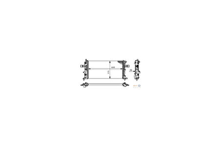 Mahle-Knecht-Behr CR228000S Motor Su Radyatörü Brazing Otomatik Astra G Zafira A X16XEL Z16Xe 98-9 1300257