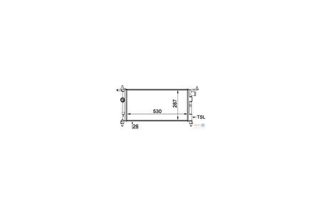 Mahle-Knecht-Behr CR268000S Motor Su Radyatörü Klima Hariç Corsa B X12SZ C14NZ X14Xe X16Xe 1300149