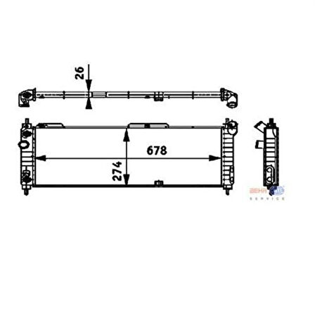 Mahle-Knecht-Behr CR355000P Su Radyatörü A.T Combo Corsa Corsa B Tigra X14Sz 52459322