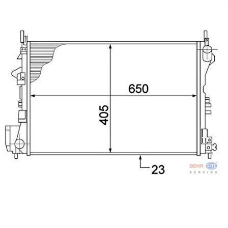 Mahle-Knecht-Behr CR40000S Motor Su Radyatörü Brazing Vectra C Signum Z16Xe Z18Xe 24418338