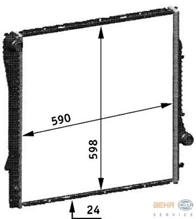 Mahle-Knecht-Behr CR566000P Motor Su Radyatörü Otm Sanz Premium Line BMW M54 M57 M62 E53 03 06 17101439103