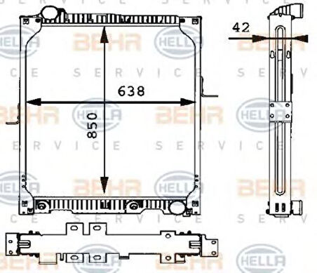 Mahle-Knecht-Behr CR572000P Motor Su Radyatörü BMW M57N 67 E39 E60 E65 Premium Lıne 17112248478