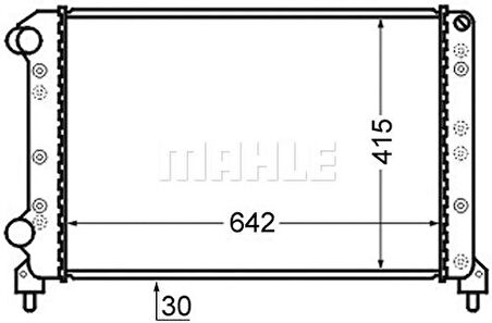 Mahle-Knecht-Behr CR753000S Motor Radyatörü Doblo 1.2 1.4 1.6 1.9D Klimalı 01-05 46803039