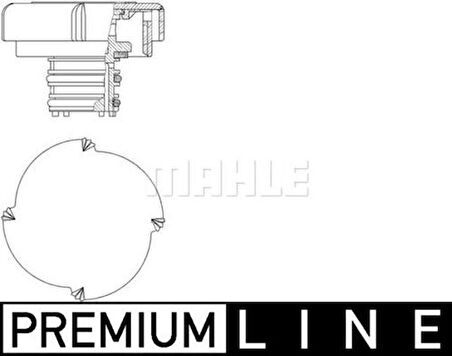 Mahle-Knecht-Behr CRB21000P Radyatör Kapağı 1.4 Bar BMW E30 E34 E36 E38 E39 E46 E60 E65 E83 E53 Land Rover IV Discovery 1-1 17111742232