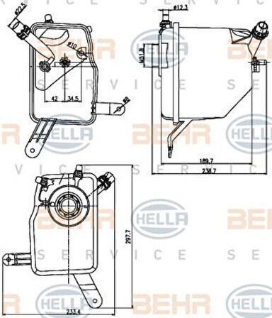 Mahle-Knecht-Behr CRT205000S Radyatör Su Deposu BMW E60 E63 E63 17137542986