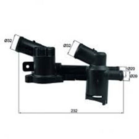 Mahle-Knecht-Behr Th52 Termostat Muhafaza Conta Ve Sıcaklık Salterı Ile Caddy Golf Vı Jetta Polo A1 A3 Altea Ibıza Leon Toledo Fabıa Octavıa Rapıd Roomster Yetı 1.2Tfsı Tsı Cbza Cbzb Cbzc