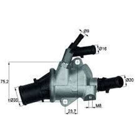 Mahle-Knecht-Behr TI14888 Termostat Komple Fiat Croma 194 88C 55194768