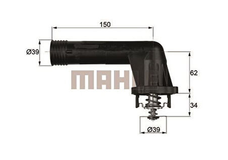 Mahle-Knecht-Behr TI2095 Termostat 95CC BMW E36 M42 11521432881