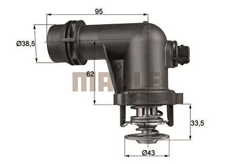 Mahle-Knecht-Behr TM15105 Termostat BMW M43 E36 E45 11531436042