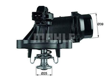 Mahle-Knecht-Behr TM18105 Termostat Gövdeli BMW N42 N43 N46 E90 E81 E87 E82 E46 E91 E92 E83 E84 E85 Z3 11537510959