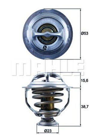 Mahle-Knecht-Behr TX12395D Termostat Audi A3 8P1 95C 06J121113A