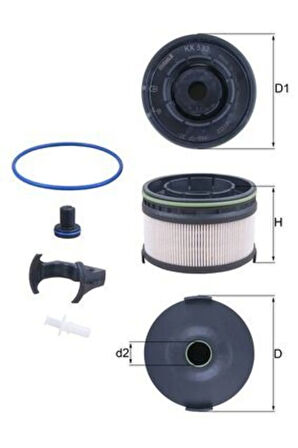 Mercedes Yakıt Filtresi (om654) W177 18> W247 18> W205 18> S205 18> C205 18> W213 16> S213 17> C238