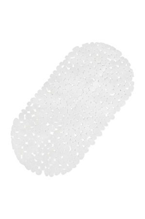 MAİN SHOP 1 ADET BEYAZ Banyo Duş Ve Küvet Kaydırmazı Vantuzlu Paspas 34x68 cm