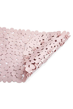 MAİN SHOP Banyo Duş Ve Küvet Kaydırmazı Vantuzlu Paspas 34x68 cm PEMBE RENK