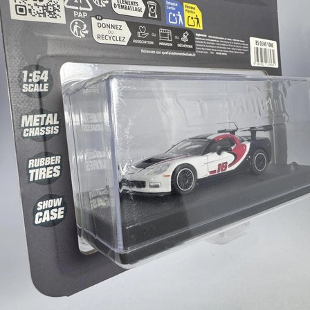 Majorette Collection 2005 Chevrolet Corvette C6R 1:64 Model Araba -Beyaz