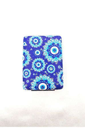 NAZAR BONCUĞU DESENLİ MAKYAJ,KAŞ VE SÜS CEP AYNASI