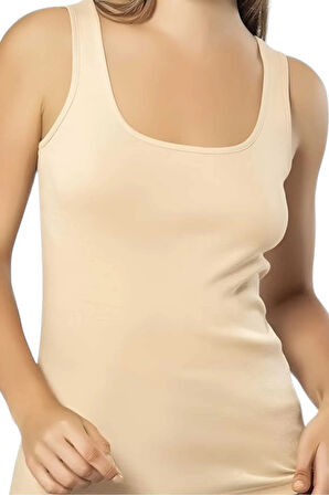 Uniquetrenders Kadın Kalın Askılı Pamuklu Atlet 3'lü Set