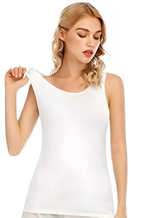 Uniquetrenders Kadın Kalın Askılı Pamuklu Atlet 3'lü Set