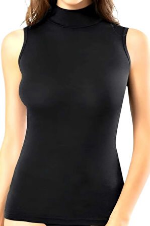 Uniquetrenders Kadın Sıfır Kollu Boğazlı Pamuklu Atlet 3'lü Set