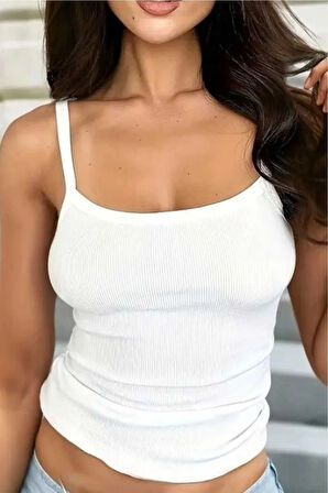 Uniquetrenders Kadın İnce Askılı  Raporlu Ribana Atlet 3'lü Set