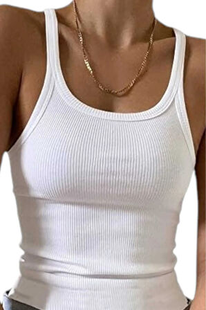 Uniquetrenders Kadın İnce Askılı  Raporlu Ribana Atlet 3'lü Set