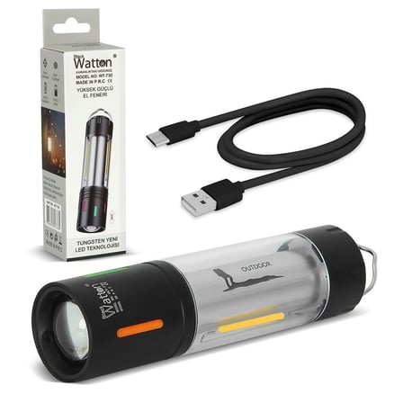 Tg Led Şarjlı Kamp Lambası Ortam Aydınlatma Wt-736