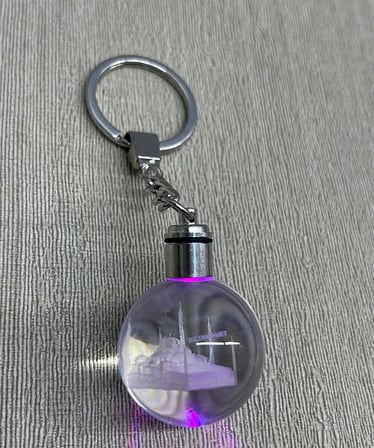 Ledli Sultanahmet Tasarımı Kristal Anahtarlık Alk3804