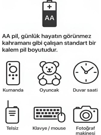 Type-c Şarjlı 2800mwh 1.5v Şarj Edilebilir 2’li Aa5 Kalın Pil - Lityum Iyon Batarya