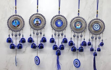 Metal Nazar Boncuğu Çan Alk3491