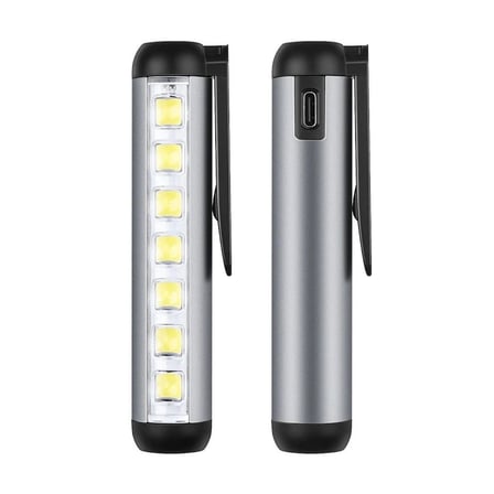 Silver Gs-495 Type-c Girişli Mıknatıslı Şarjllı Mini Cep Feneri