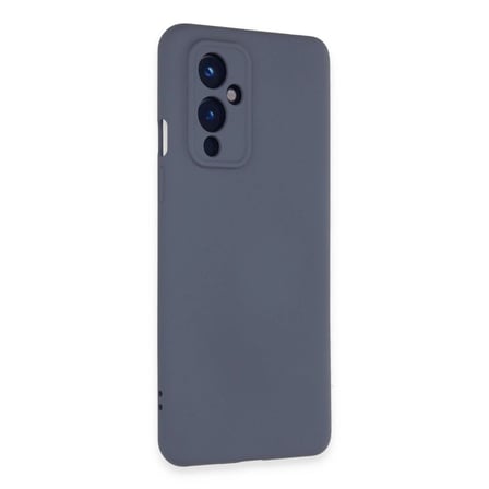 One Plus 9 Kılıf Nano İçi Kadife Silikon - Gri
