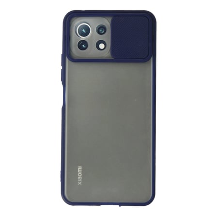 Mi 11 Lite Kılıf Palm Buzlu Kamera Sürgülü Silikon - Lacivert