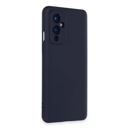 One Plus 9 Kılıf Nano İçi Kadife Silikon - Lacivert