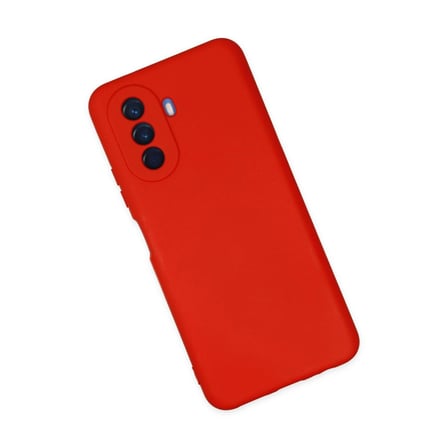 Huawei Nova Y70 Kılıf Nano İçi Kadife Silikon - Kırmızı