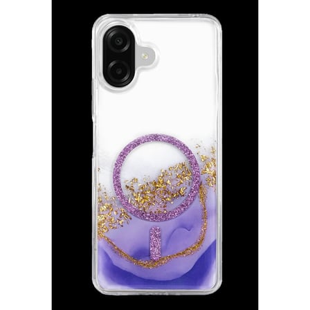 Onegif Samsung Galaxy A07 4g Lotus Simli Magsafe Kapak - Mor