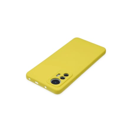 Mi 12 Lite Kılıf Nano İçi Kadife Silikon - Sarı